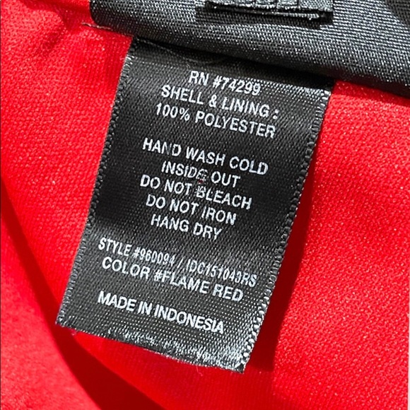 En Focus red sleeveless dress with pearl beaded neckline size 14 - Picture 10 of 13